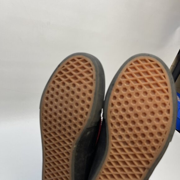 Vans Men’s Baker Style 112 Pro Skate Shoes Size 8 Black Red Suede Low Top Read - Picture 5 of 15